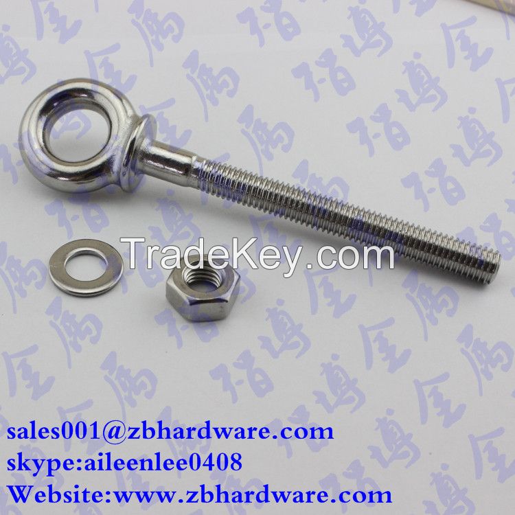 China hight quality Stainless steel  lifting eye bolt, Non-standard custom-made