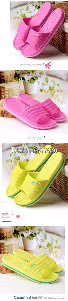2016 summer cheap Plastic pvc upper new design fashion slipper shoes hot sale beach sandals EVA slippers latest design  bathroom slippers