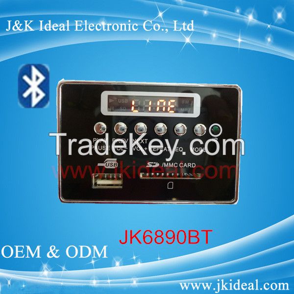 Bluetooth aux watch decoder mp3 player module with fm radio speaker