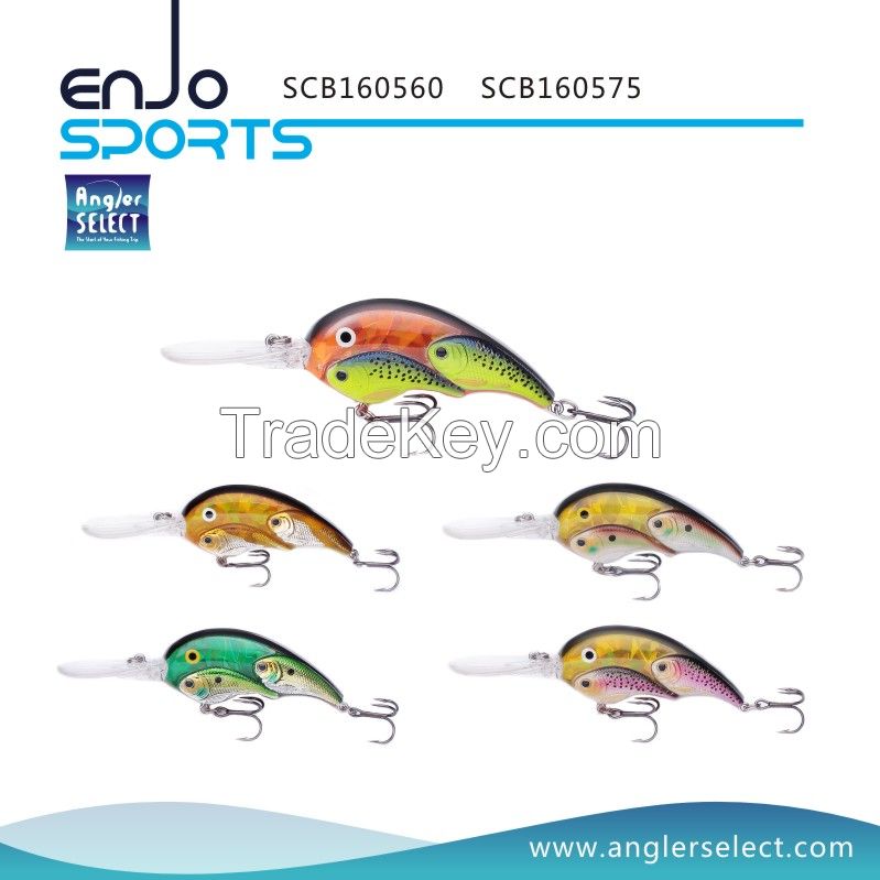 Angler Select Fishing Tackle School Fish Crankbait Deep Diving Fishing