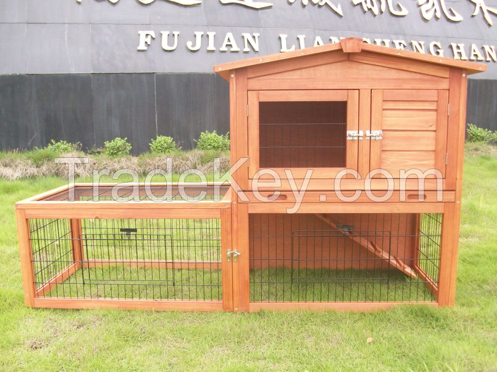 Custom Rabbit Hutch With Run