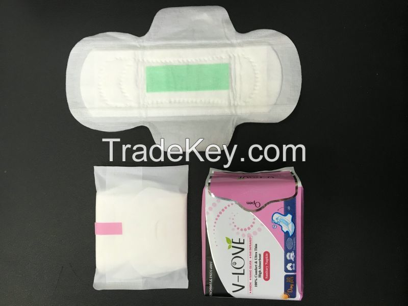 OEM nano slive far infrared functional sanitary napkin