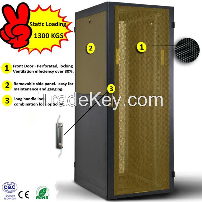 19"Floor Standing Server Rack/Network Cabinet for Rack Mount/22U/33U/42U/47U
