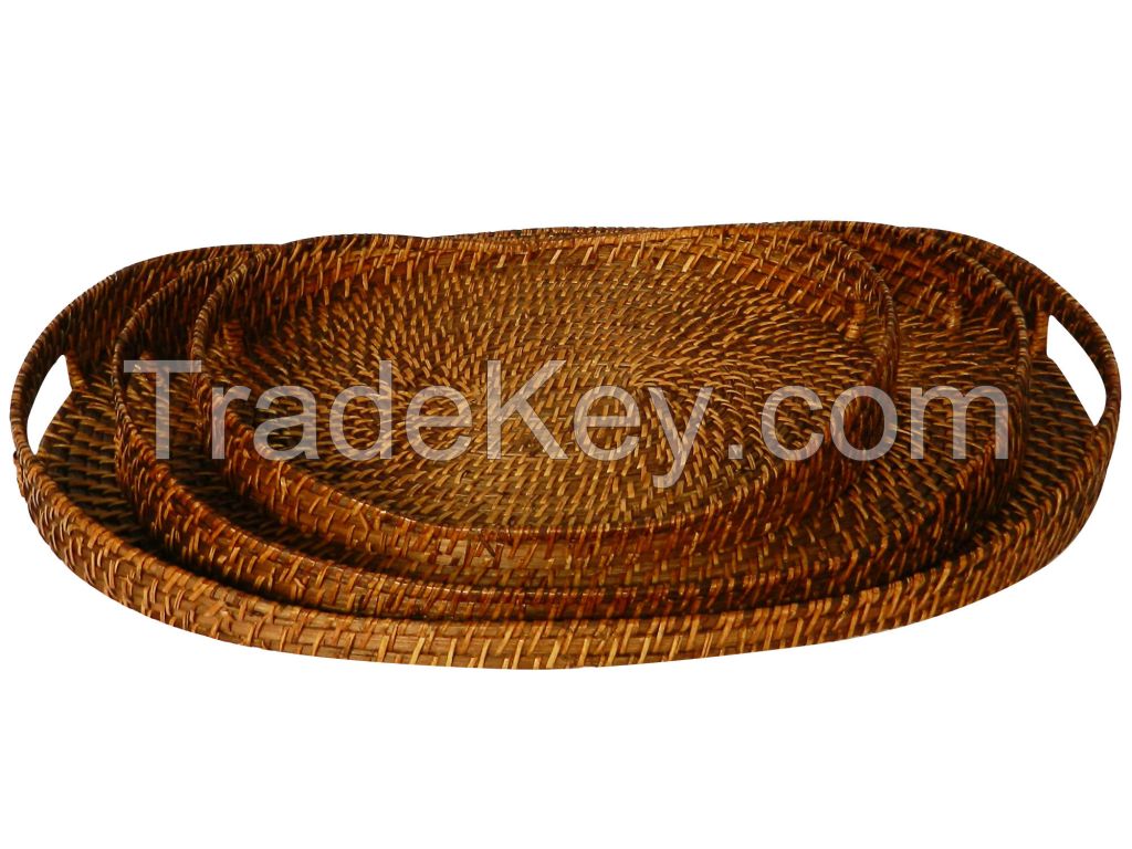 Bamboo/ Rattan/ Water hyacinth Serving trays 