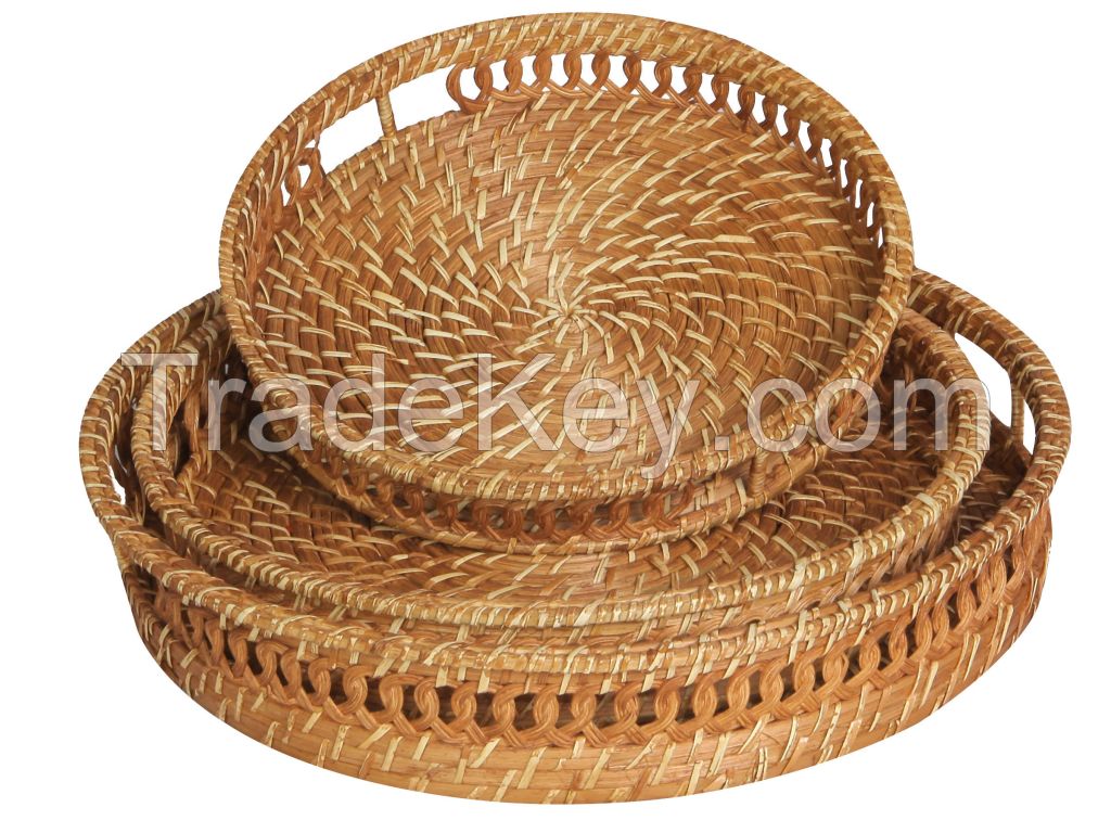 Bamboo/ Rattan/ Water hyacinth Serving trays 