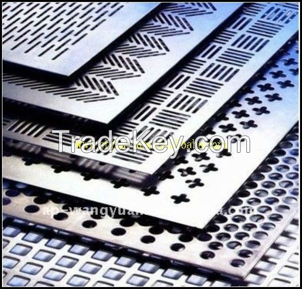 Decorative round hole perforated metal plates/sheet