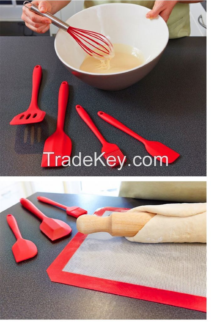 factory supply FDA silicone spatula bakeware sets