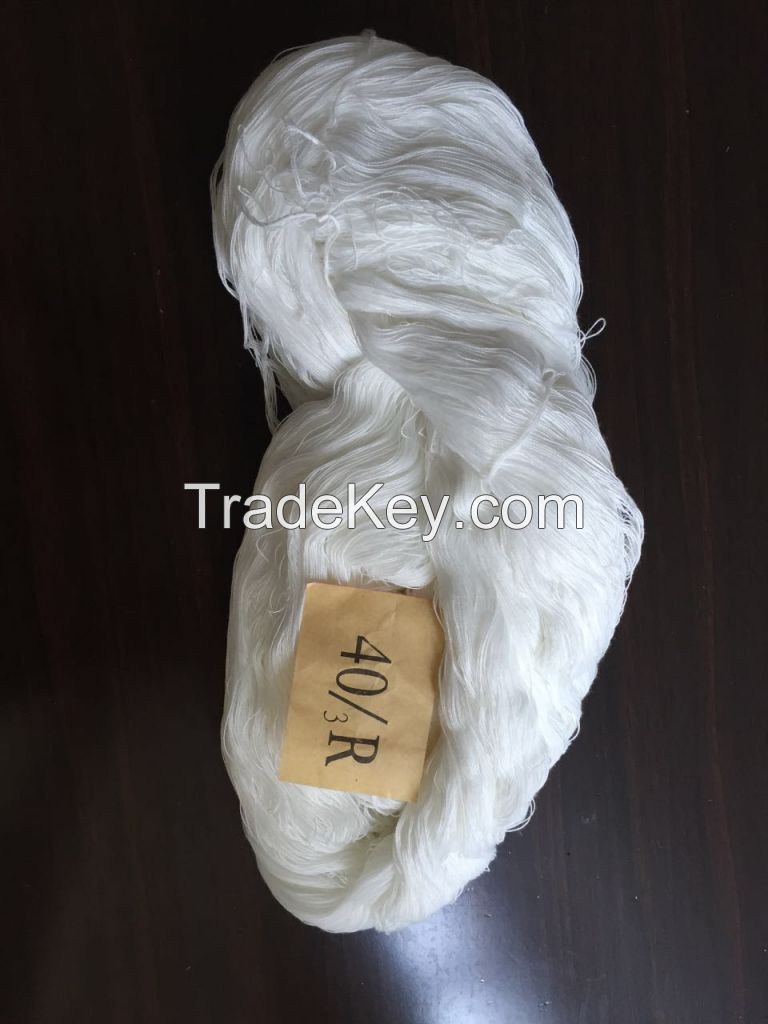 40s/3, 100 pct polyester yarn for sewing thread in hank