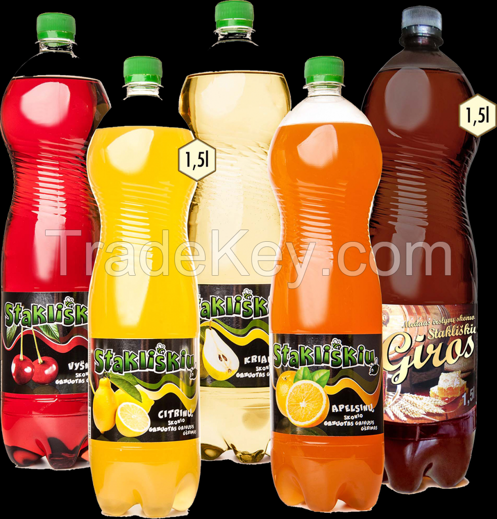 Carbonated flavoured soft drinks