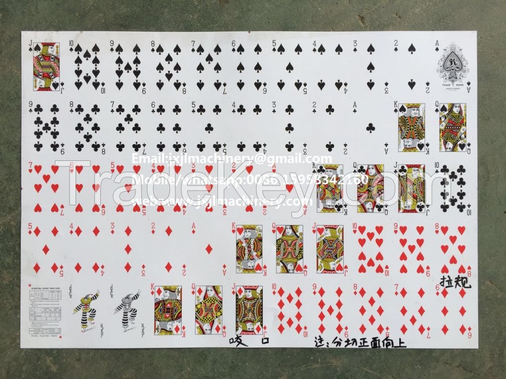 PK54-55 Automatic Playing Cards Slitting And Collating Machine