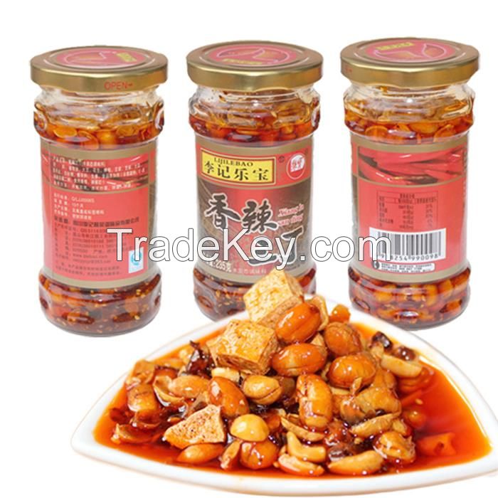 Style of nutritious natural peanut and hot peper sauce machine produc