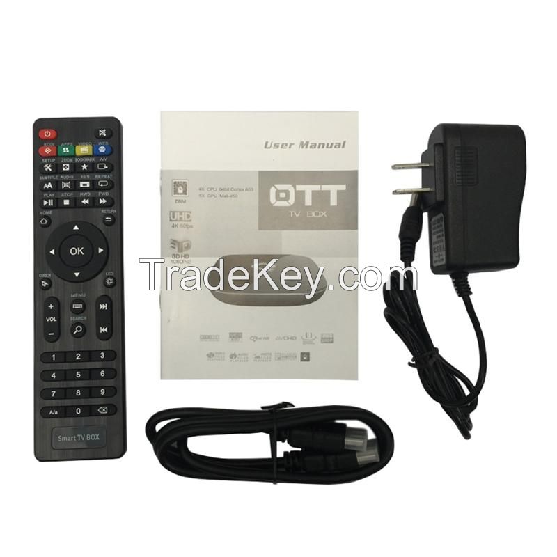 Q Box Android 5.1 TV BOX Amlogic S905 2GB RAM 16GB ROM Smart TV Box Dual Band WiFi BT4.0 KODI Online update IPTV Q-BOX