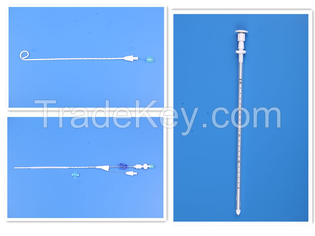 thoracic catheter with trocar