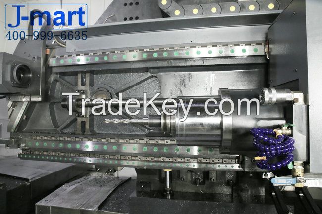 Seven-axis deep hole drilling and milling machine