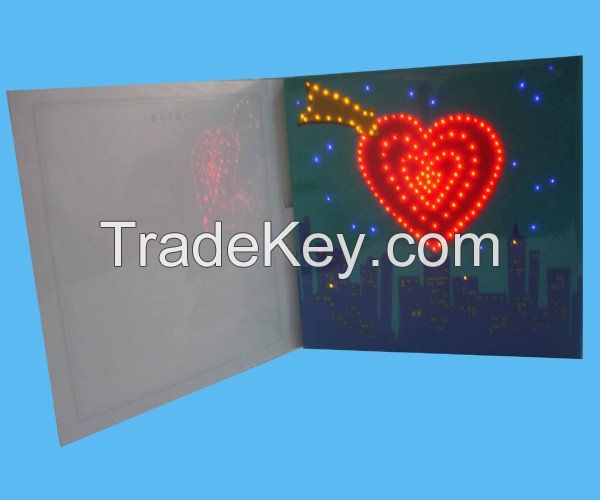 manufacture led light up business paper cards