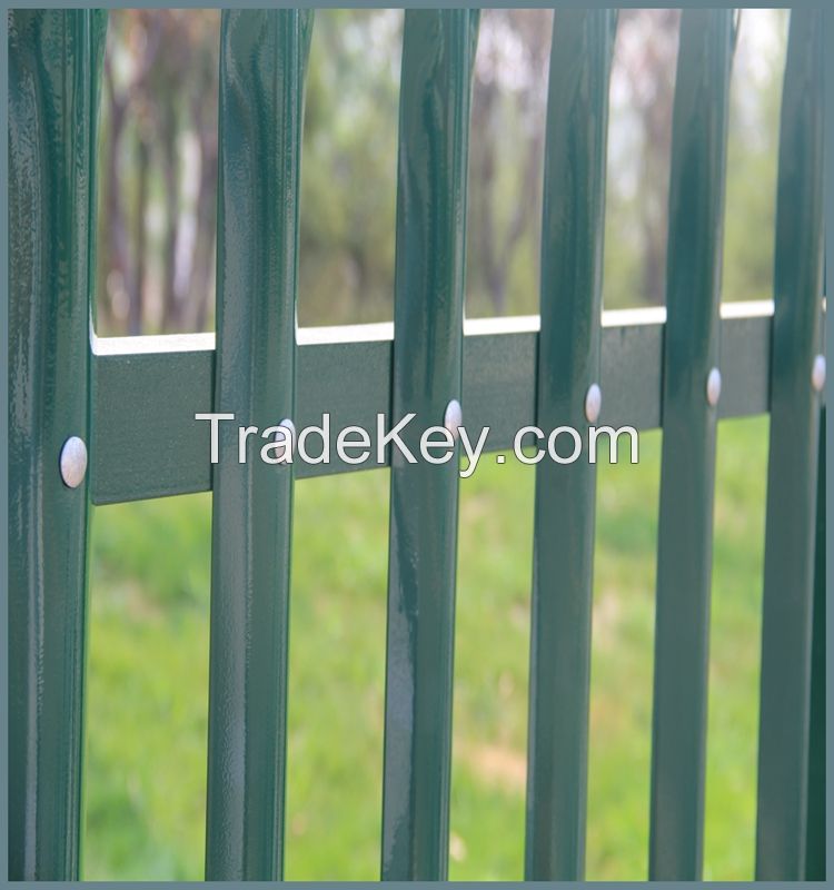 PVC/Powder coated Galvanized Europe Palisade fence