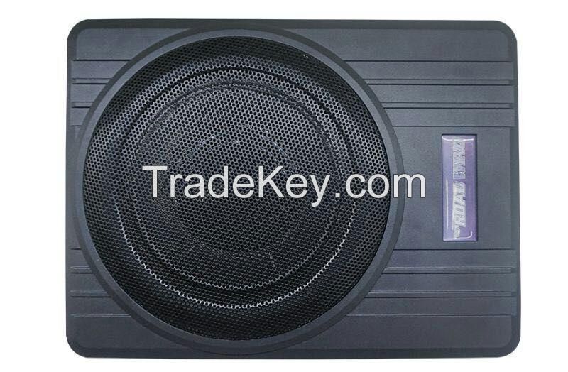 10 Inch Slim Powered Mount Subwoofer With Amplifier