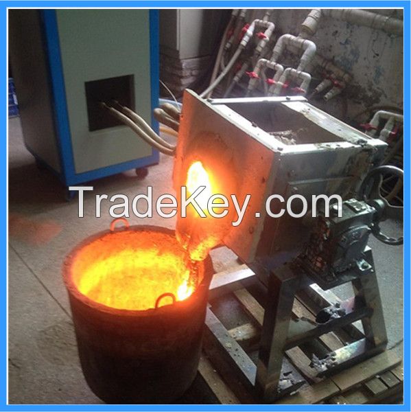 Medium Frequency Smelting Aluminum Iron Steel Copper Electric Induction Melting Furnace (JLZ-45)