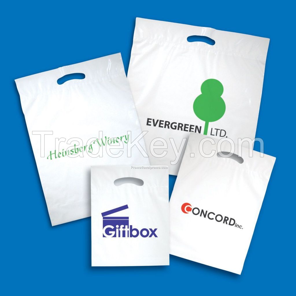 HDPE die cut Plastic Bag/ Printing Logo as requirements