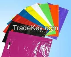 HDPE die cut Plastic Bag/ Printing Logo as requirements