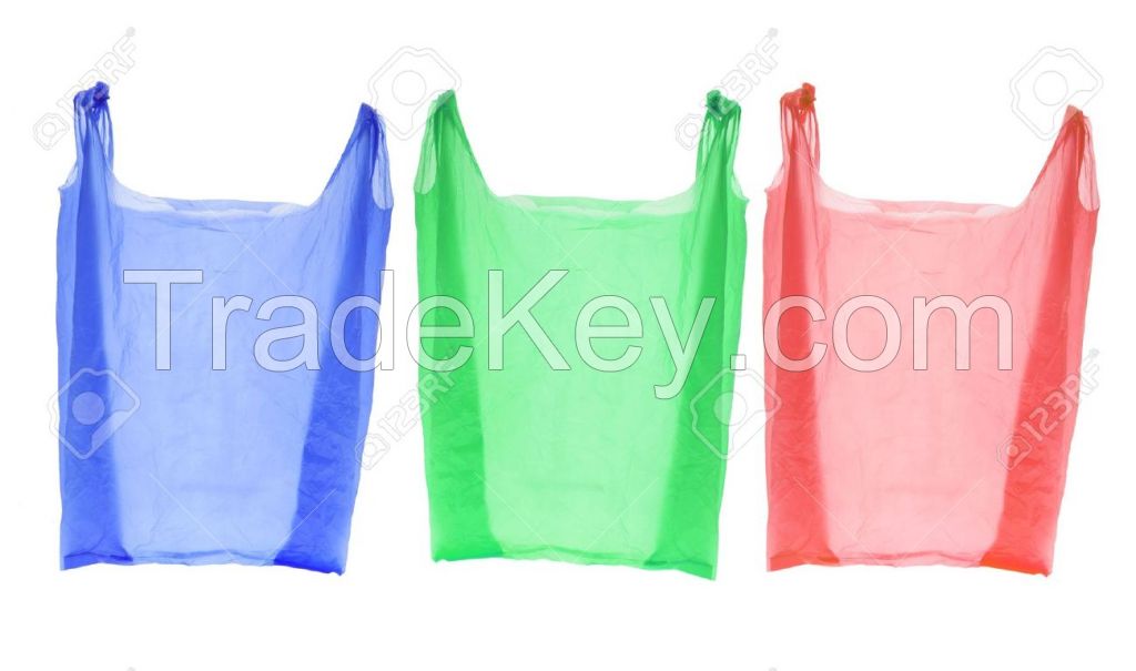 High speed production plastic HDPE t shirt bag on roll, high quality