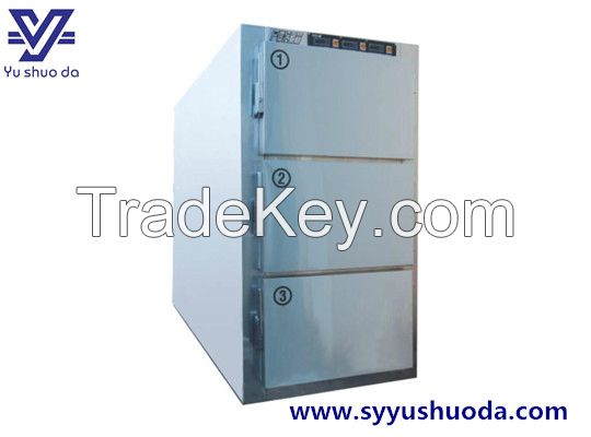 Satinless steel Morgue refrigerator for 3 corpse  YS-3