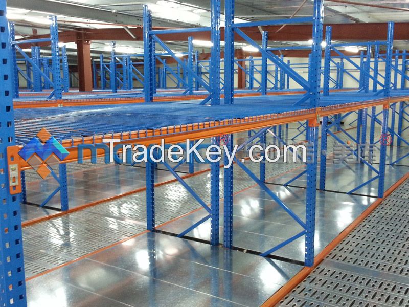 Selective Mezzanine Floor warehouse equipment, racking support mezzanine