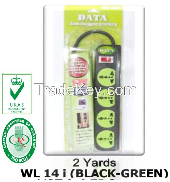 DATA Extension socket WLi Series with Intelligent switch, Fire Durable, Universal Socket