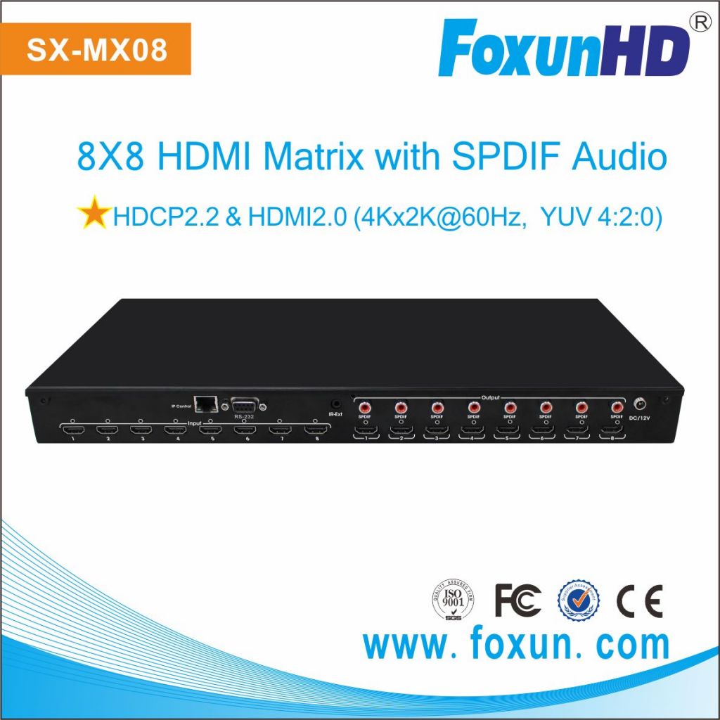 HDMI Matrix 4K 8x8