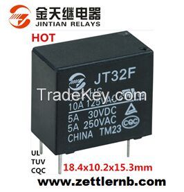 Mini PCB Power Relay with High Quality (32F: 1 Form A/C)