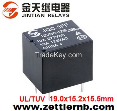 Subminiature 15A High Power Relay with Nice Price (3FF: 1 Form A/C TUV