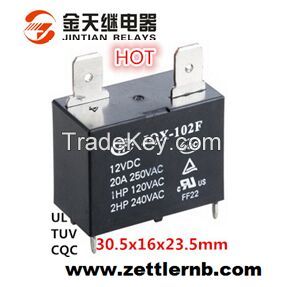 Miniature 25A PCB Power Relay with High Quality (102F-1H UL/TUV/CQC) 