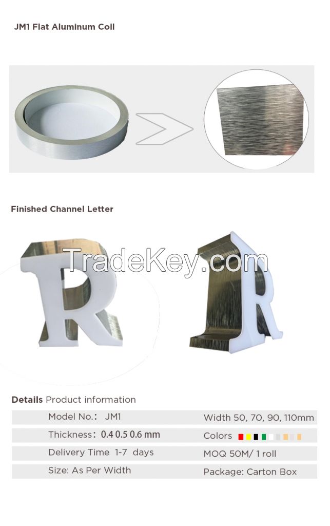 Mirror silver aluminum profile made in china for 3d channel letters