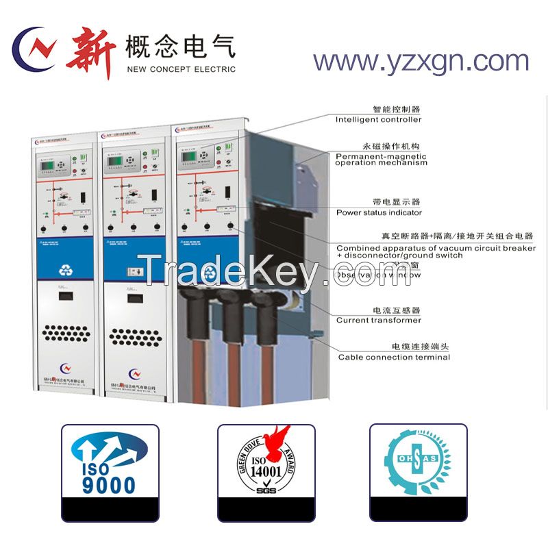 AVR-12 Type intelligent Compact solid insulated switchgear