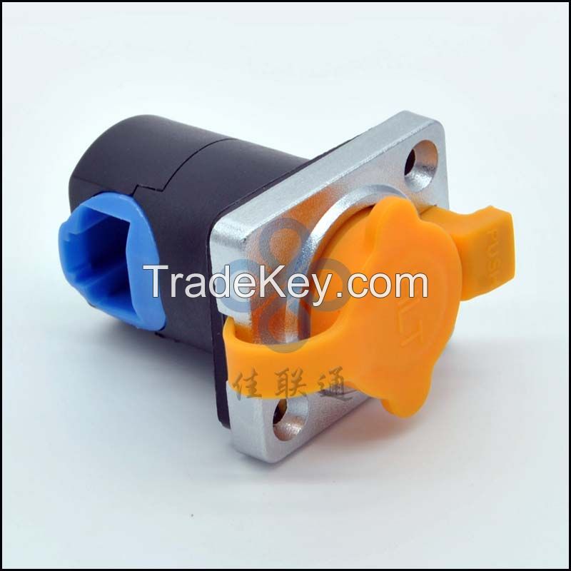 RJ45 right angle panel mount socket connector Waterproof and dust proof IP65