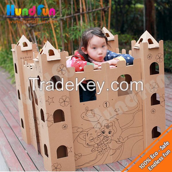 Full Size Cardboard Castle House Story To Tell Flute Paper House