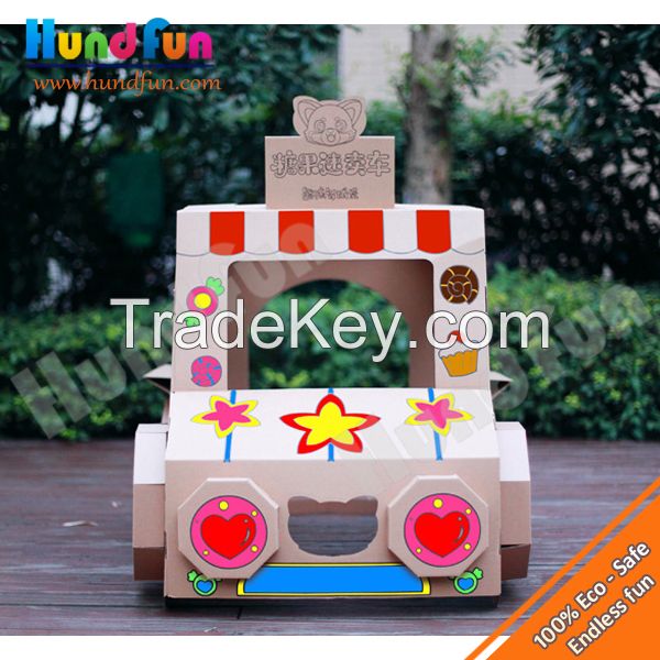 Novelty Cardboard Hand-painting Candy Truck For Kids , Promotional Gifts