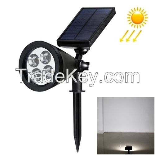 SL-50A 5.5V 1.6W Waterproof Outdoor Solar 4 LED F10 Straw Hat Spotligh