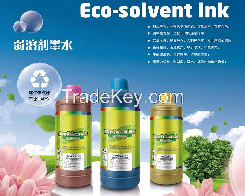 ECO Solvent Ink for Epson DX5 ,DX7 Printhead