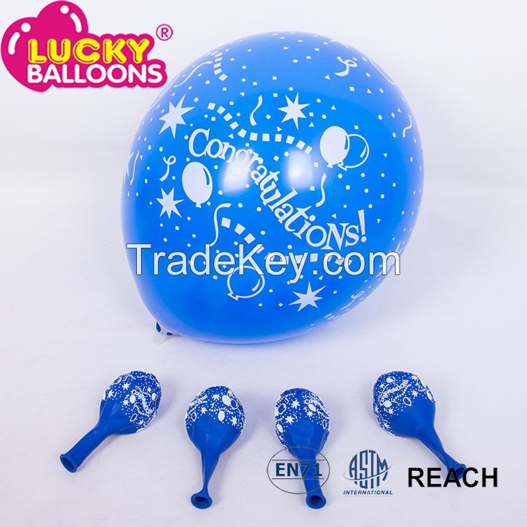 hot selling custom printed latex balloons for congratulations party decoration