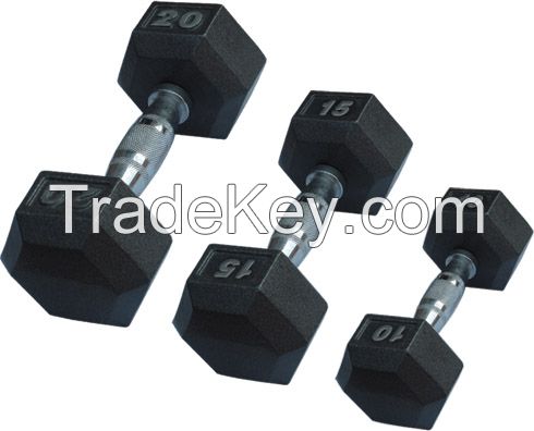 cast iron Rubber Dumbbell