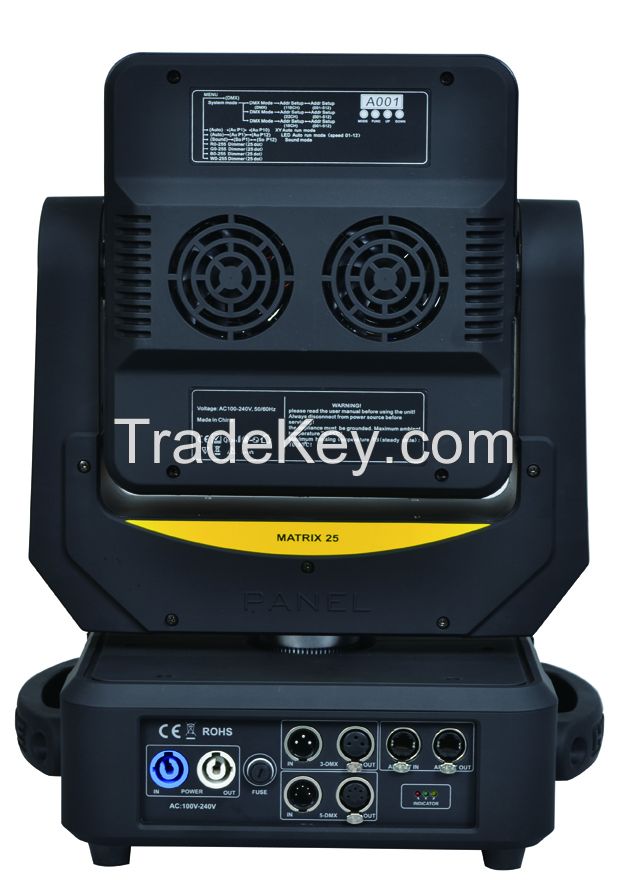 Magic panel 25*15w 5x5 Matrix LED moving head light