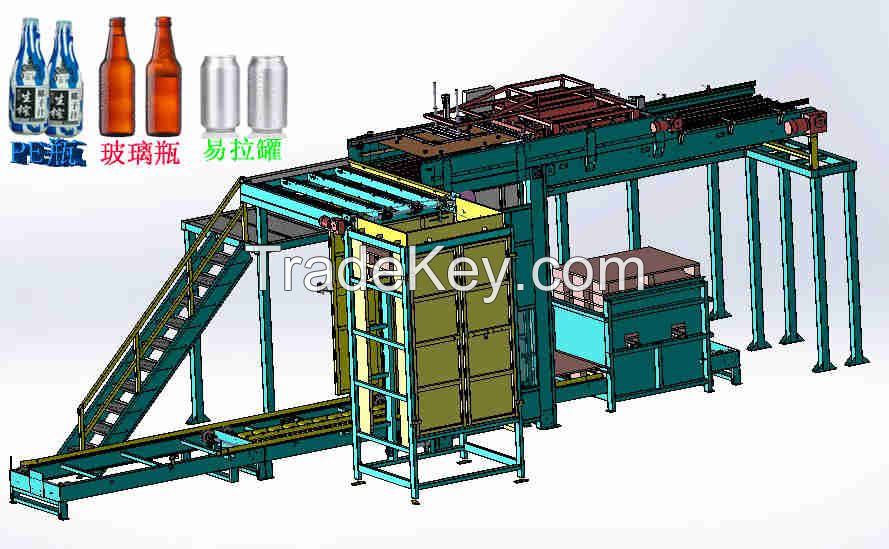 Automatic empty can depalletizer high speed empty can depalletizer