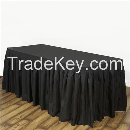 DÃ©cor your event tables with Polyester Table Skirt