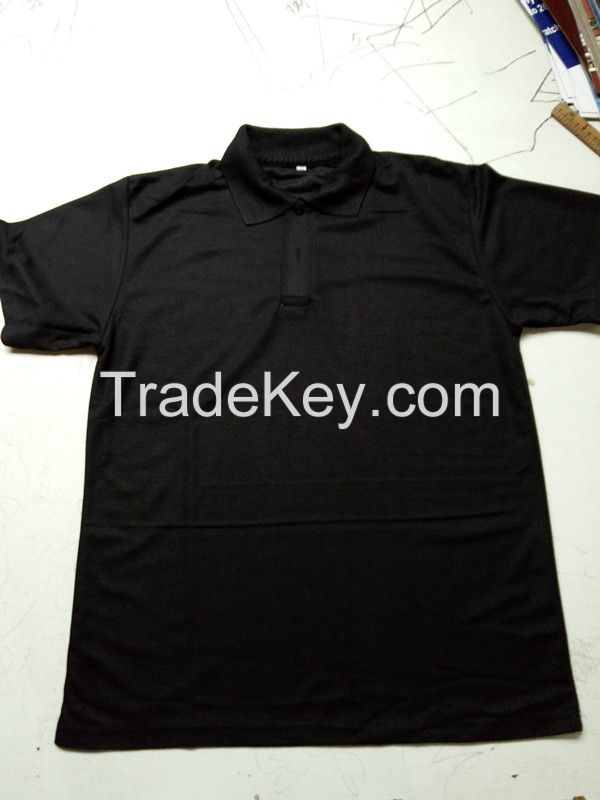 pure black solid polo promotion wholesale cheap