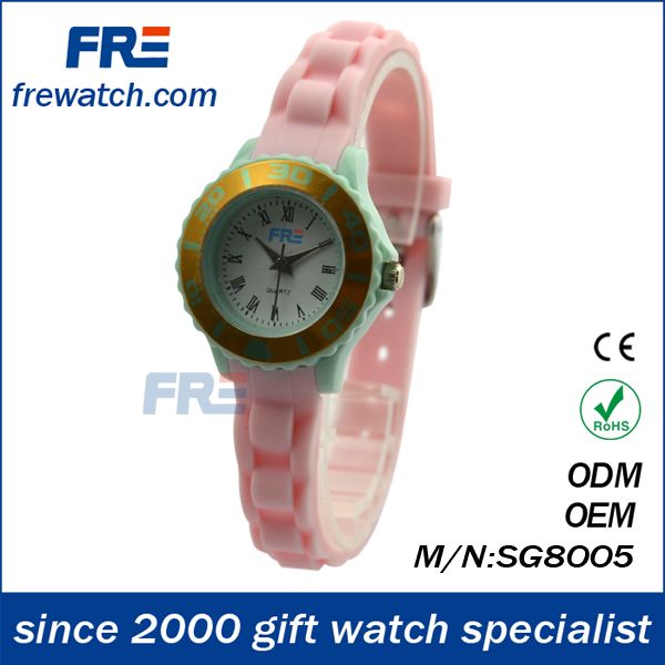 China factory watch accept mixed color order wholesale silicone children watch