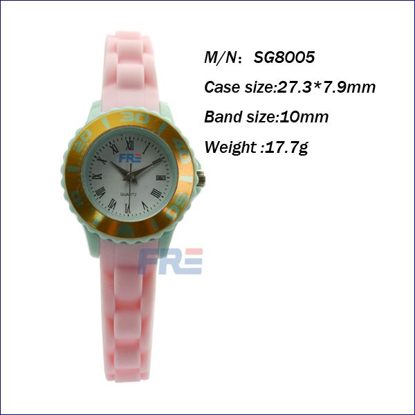 China factory watch accept mixed color order wholesale silicone children watch