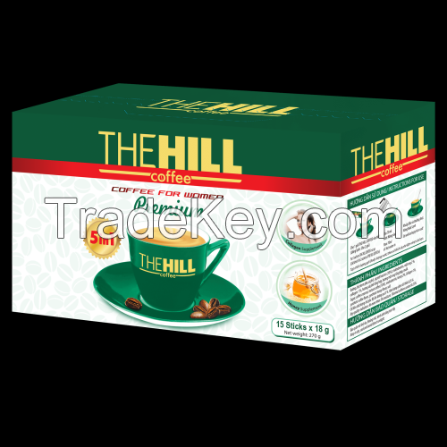 THE HILL INSTANT COFFEE FOR WOMEN BOX 270G (5 IN 1)
