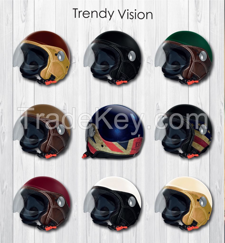 100% Italian handmade open motor helmets