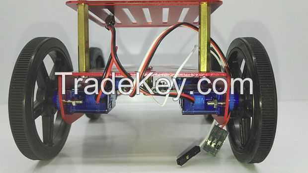 4WD Electronic Kits DIYRobot Car  with  Raspberry Pi 